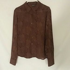 New York and Company Snake Skin print top